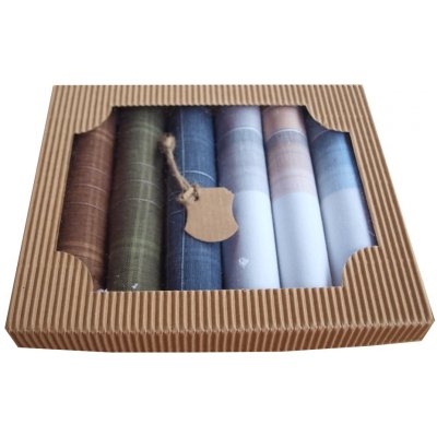 Etex pánské bavlněné kapesníky krabička – Zboží Mobilmania