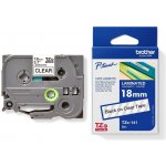 Brother TZE-141, černý tisk průsvitný podklad, 8m x 18mm – Zboží Dáma