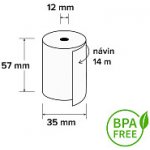 Termo kotouček 57/35/12 mm, 14m, BPA free, 10 ks – Zboží Živě