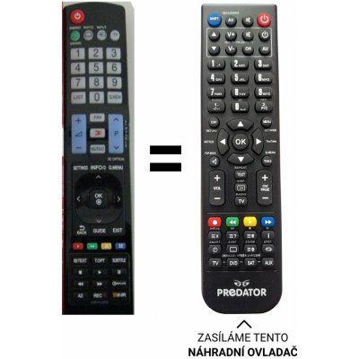 Dálkový ovladač Predátor LG AKB72915207, AKB72915202, AKB72914235 – Hledejceny.cz