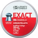 JSB Diabolo Exact RS - 0,475g / 7,33gr / 4,520 mm / 500 kusů diabolek – Zboží Mobilmania