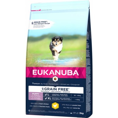 Eukanuba Puppy & Junior Large Grain Free Chicken 3 kg​ – Zbozi.Blesk.cz