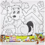 Malování podle čísel PAINTING BY NUMBERS Motýlci na žlutých kytkách – Zboží Dáma