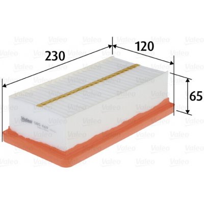 VALEO Vzduchový filtr 585469 – Hledejceny.cz