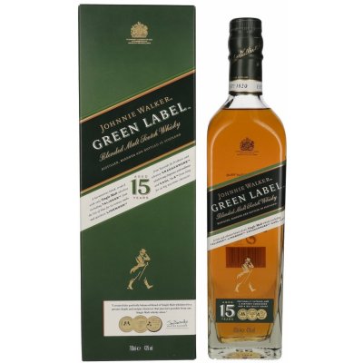 Johnnie Walker Green Label Whisky 15y 43% 0,7 l (tuba) – Hledejceny.cz