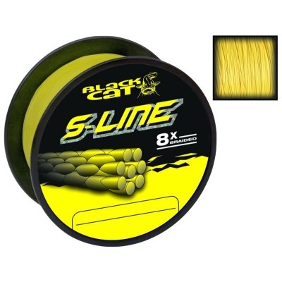 Black Cat Šňůra S-Line Žlutá 180m 0,45mm 50kg – Hledejceny.cz