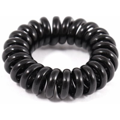 Černá spirálová gumička do vlasů – Zboží Dáma