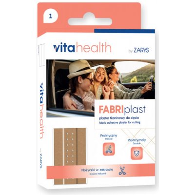 VitaHealth by ZARYS VitaHealth - FABRIplast náplast na stříhání + nůžky, 1m x 6cm – Zbozi.Blesk.cz