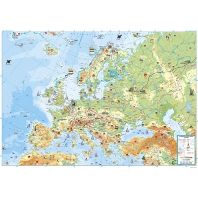AKN Dětská nástěnná mapa Evropy lamin. v tubusu – Sleviste.cz