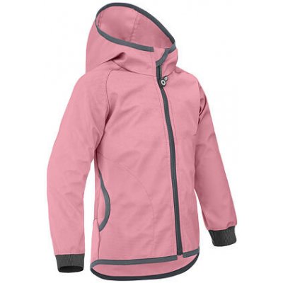 Unuo dětská softshellová bunda bez zateplení pružná Basic starorůžová – Zboží Mobilmania
