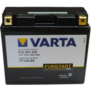 Varta YT12B-BS, 512901