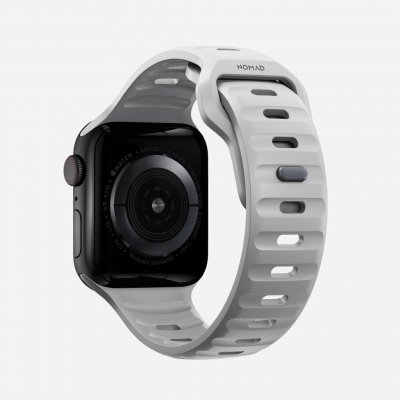 Nomad Sport Strap sportovní silikonový řemínek pro Apple Watch 45mm / 44mm / 42mm - M/L - šedý NM01958185 – Zboží Živě