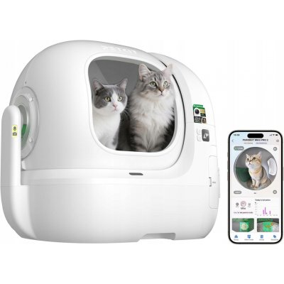 Petkit Purobot Max Pro 2 Automatická Toaleta Pro Kočky Kamera AI 76L – Zboží Dáma