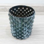 Clayre & Eef Skleněný svícen modrý 8 cm, 8 x 7 cm – Hledejceny.cz