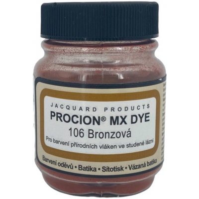 Jacquard Reaktivní barvy na batikování Procion MX 19 g bronzová – Zboží Dáma