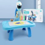 Lean Toys Mini projektor robot stůl 2v1 příslušenství modré – Hledejceny.cz