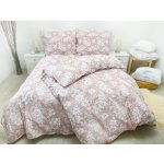 Písecké lůžkoviny bavlna povlečení Rose růžová knoflík 70x90 140x260 – Zboží Mobilmania