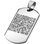 Šperky4U Ocelový přívěšek destička s laserovou rytinou QR kódu DR1009-QR – Hledejceny.cz