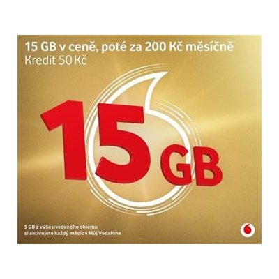 Vodafone edice Zlatá karta + 15GB - zlatakarta – Hledejceny.cz