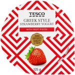 Tesco Greek Style jogurt jahodový 125 g – Zboží Dáma