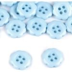 Knoflík plastový 12mm květ modrý pomněnkový – Zboží Mobilmania