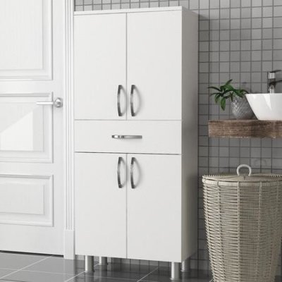 Hanah Home Bathroom Cabinet Arizona 4 Kapak - White – Zbozi.Blesk.cz