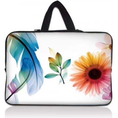 Huado dámská taška pro notebook 14.4" Pírko a květiny Huado N14-3388