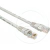 síťový kabel Solarix C6-155GY-1MB patch CAT6 UTP PVC, 1m, šedý