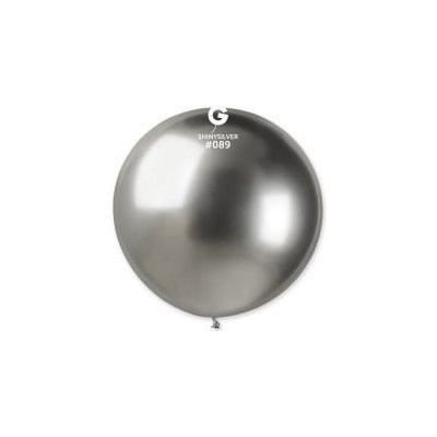 Gemar #089 Balónek G30 SHINY stříbrný 80 cm 31" – Zboží Dáma
