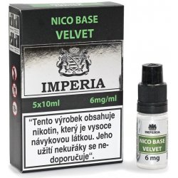 Velvet Base Imperia 6 mg - 5x10ml (20PG/80VG)