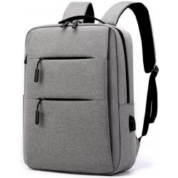 DeTech Batoh pro notebook Power Backpack BP-03, 15.6", šedá
