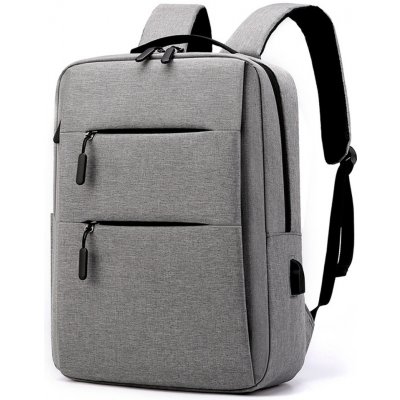 DeTech Batoh pro notebook Power Backpack BP-03, 15.6", šedá – Zboží Mobilmania