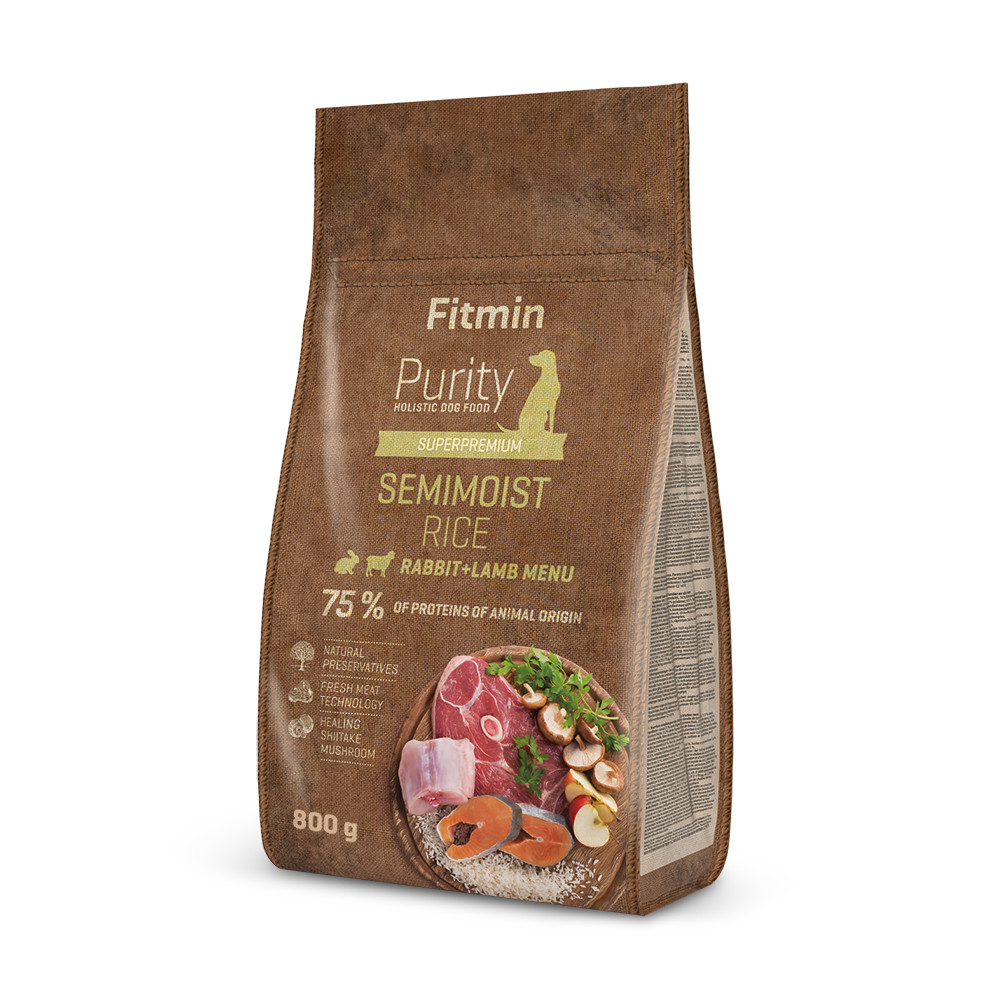 Fitmin Purity Rice Semimoist Rabbit & Lamb 0,8 kg