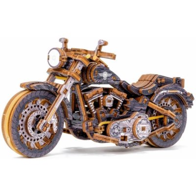 Wooden City 3D puzzle Motocykl Cruiser Limitovaná edice 168 ks