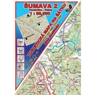 Excart Maps Šumava 2 - Prachatice, Volary - mapa na šátku