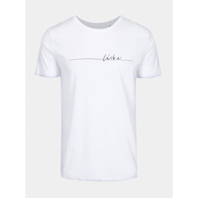 ZOOT Bílé pánské tričko s potiskem Original Láska