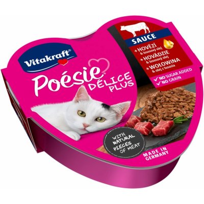 Vitakraft Poésie Délice Plus Sauce hovězí 85 g – Sleviste.cz