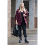 Italy fashion dámské sako SCARLET Tmavě zelená – Zboží Dáma