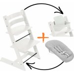 Stokke Tripp Trapp Bundle White + Newborn set Grey – Zbozi.Blesk.cz