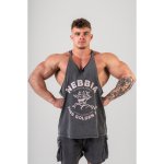 Nebbia Washed muscle back stringer Golden age černé – Zboží Dáma