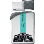 Halantex Bavlněné povlečení Mercedes F1 Team 140 x 200 cm 70 x 90 cm – Sleviste.cz