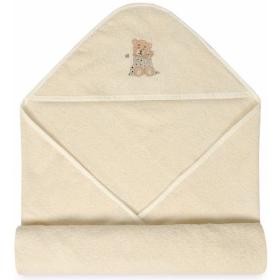 Babymatex Osuška s kapucí MAXI 100 x 100 cm Smetanová – Zboží Dáma