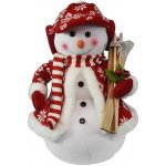 MagicHome Dekorace Vánoce Sněhulák s lyžemi 30 cm – Hledejceny.cz