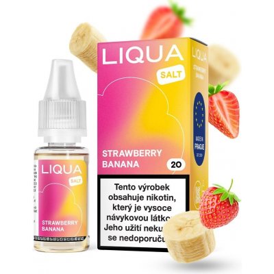 Liqua Salt Strawberry Banana 10 ml 20 mg – Zboží Mobilmania