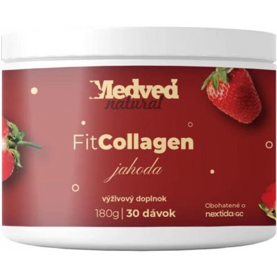 Medveď natural FIT Collagen jahoda 180 g – Hledejceny.cz