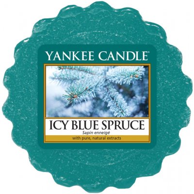 Yankee Candle vonný vosk Icy Blue Spruce Lesklý modrý smrk 22 g