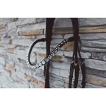 Moonrian Třpytivá čelenka na uzdečku Thin Line černá Shadow černá – Zboží Mobilmania