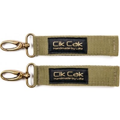 Cik Cak úchyty mosazná karabina Vojenská zelená – Sleviste.cz