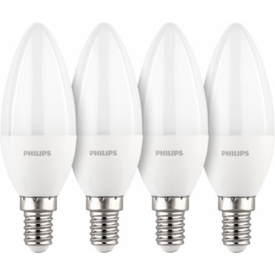 Philips LED Lamp E14 4-pack candle 40W 2700K – Hledejceny.cz
