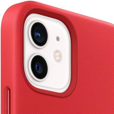 Apple iPhone 12 mini Leather Case with MagSafe (PRODUCT)RED MHK73ZM/A – Zboží Mobilmania